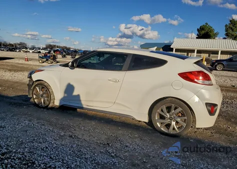 2014 Hyundai Veloster Turbo z USA, uszkodzony, nr VIN KMHTC6AE9EU203286
